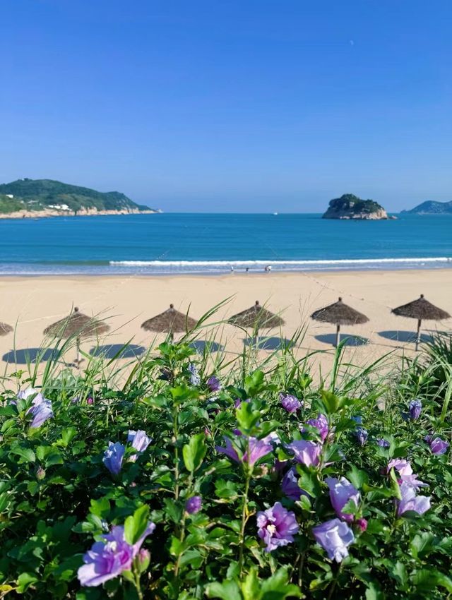 溫州有片藍海：南麂島大沙岙沙灘。