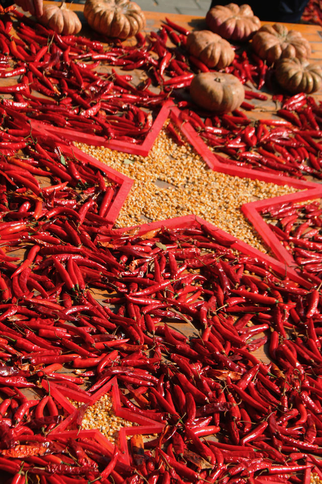 婺源分源——大余灣晒秋。 婺源分源——大余灣晒秋。