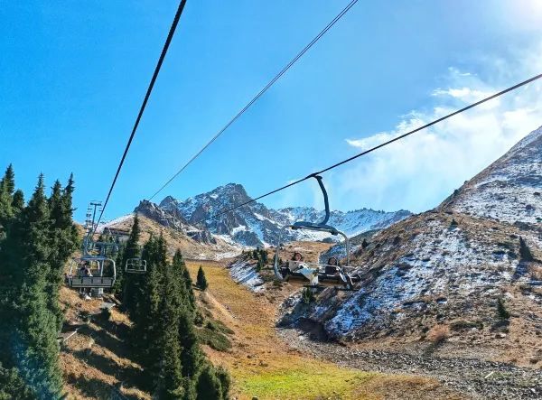 Almaty's Must-Visit Shymbulak Mountain Cable Car with Direct Bus Access