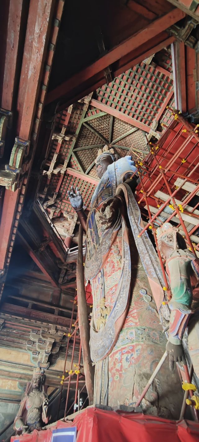歲月靜好獨樂寺  3 三塊匾與彩泥大觀音