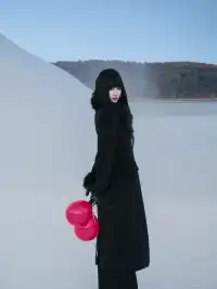 淨月潭大雪坡！太出片了！