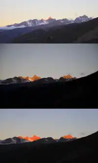 川西｜真的好幸運 拍到日照金山了！還有彩林