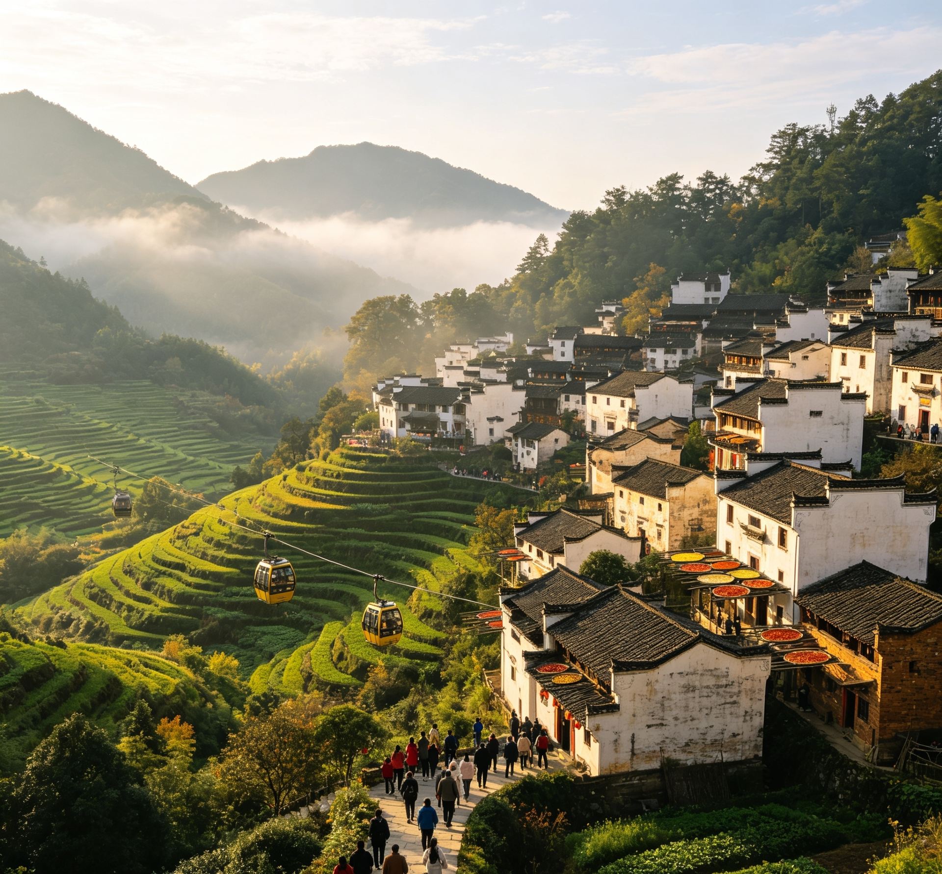 Wuyuan golden route｜No detours from the county seat, visit Huangling + water fun + ancient village in one trip! This route is tested to be convenient, no backtracking, saving time finding directions