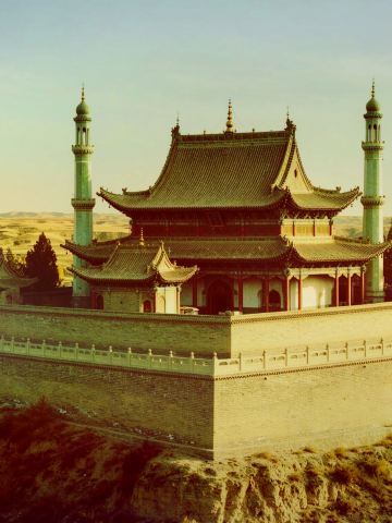 Hidden in the Ningxia drylands! Tongxin Great Mosque, a must-visit ancient Hui-style architecture in autumn