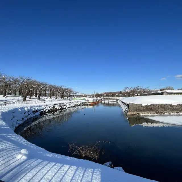 函館代表景點 五稜郭公園❄️