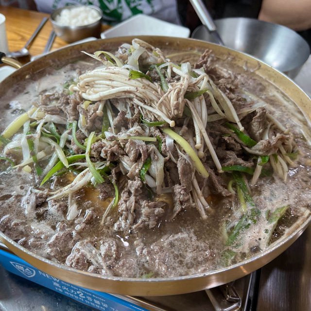 파가 한가득 들어간 소불고기 맛집 소들목장!