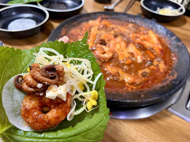 쭈꾸미를 먹고 볶음밥에 깍두기가 들어가는 안성깍두기!