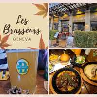 Superb beer at Les Brasseurs