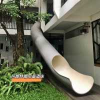 玩滑梯及廢物重造概念既平價酒店