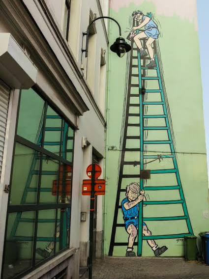 Comic Wall in Brussels 