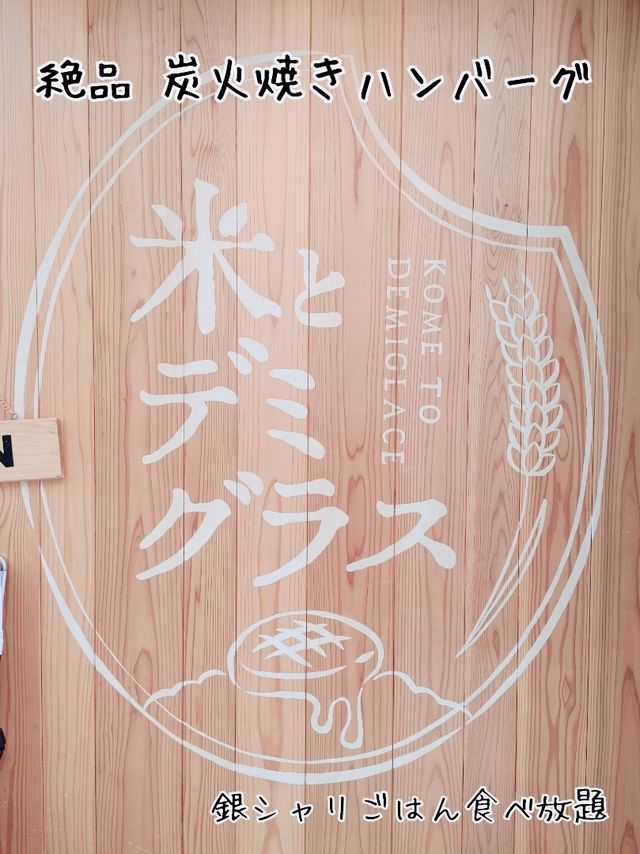 こだわりの炭火焼きハンバーグ・デミグラスソース