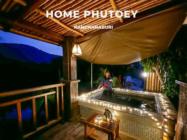 รีสอร์ทออนเซ็นสไตล์ญี่ปุ่นริมแม่น้ำแควจังหวัดกาญจน