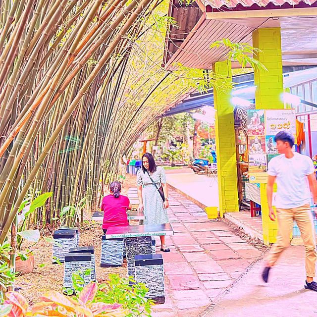 💝อุโมงไผ่จุฬาภรณ์วนาราม หน้าฝน