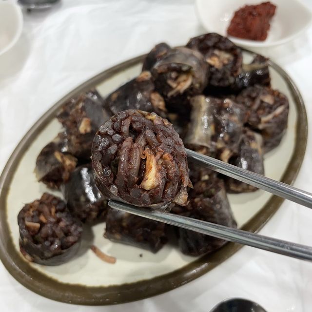 단양 특산물이 들어간 국밥 마늘순대국밥