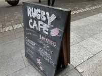 東京・丸の内。期間限定で『RUGBY CAFE』に🏉Marunouchi Happ. Stand & Gallery