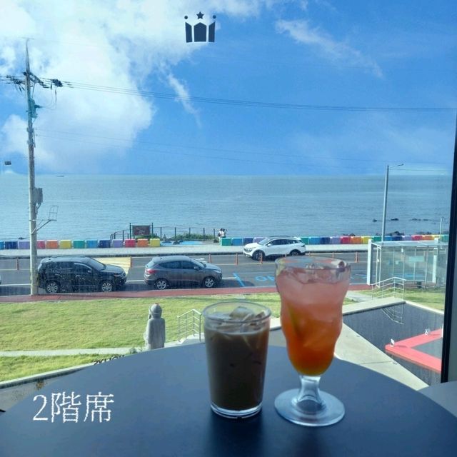 韓国済州島・海が見える絶景Cafe
