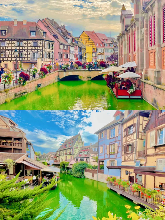 【絶景🇫🇷】おとぎ話みたいなかわいい世界📖美女と野獣やハウルの動く城のモデルの街コルマール🥀