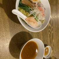 女神湖の「海老らぁ麺sora」でひと息