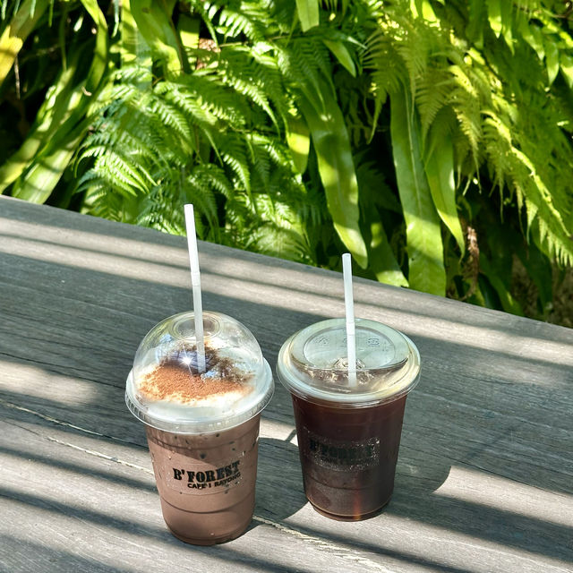 B forest Cafe 🌳🌿 คาเฟ่ในสวน เปิดใหม่ ระยอง