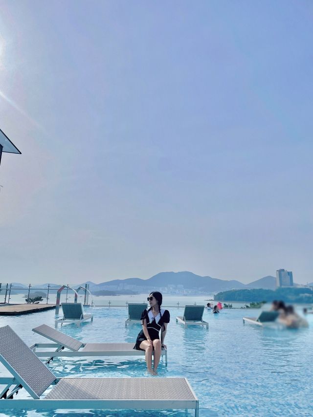 여수 신상 깔라까다호텔 수영장 찐 후기!