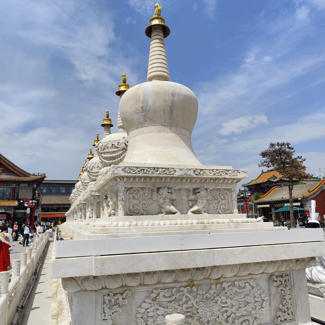 Colorful Tibetan Buddhist temple DaZhao temple in Hohhot 