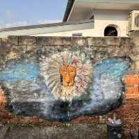 "Kelapa Sawit Wall Art in Kulai: A Vibrant Showcase of Local Culture and Industry"