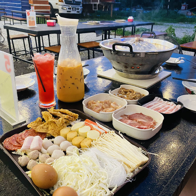 Thai Mookata for a lovely dinner in Kuala Selangor 🍢🍡 