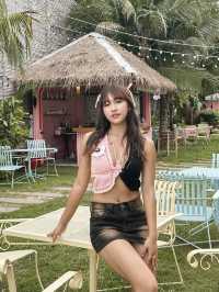 泰國華欣🇹🇭粉色火列鳥主題beach club🦩