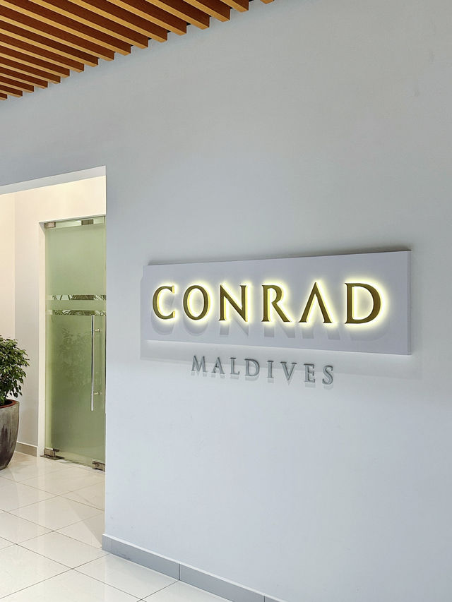 ✈️馬爾代夫Conrad Maldives水上飛機候機室🤎
