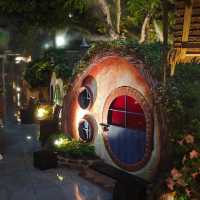 Cute Hobbit Cottages at Food Bayana