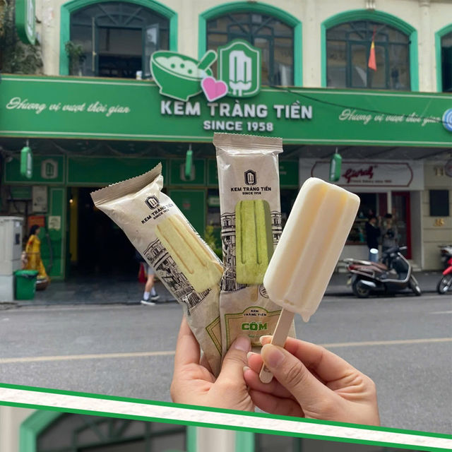 Yummy ice cream bars at Kem Trang Tien Hanoi