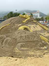 大梅沙沙灘：聽海浪、天長地久石一遊