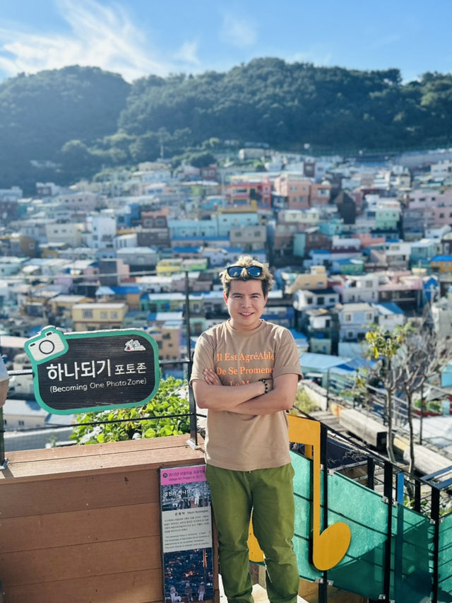 A Colorful Hillside Village