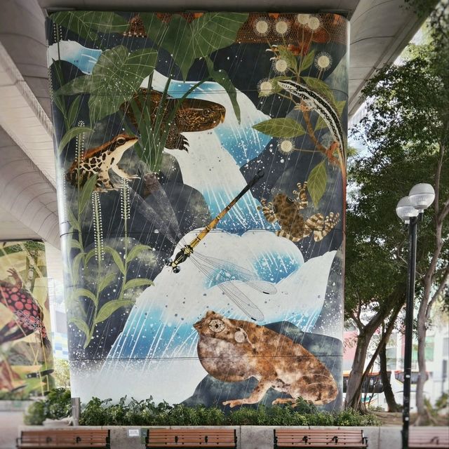 海盛花園：有線節目取景地 + 壁畫打卡位