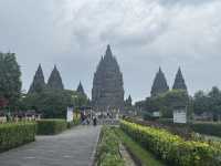 Twilight Tales at Prambanan: A Cloudy Evening Among Ancient Stones
