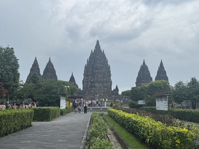 Twilight Tales at Prambanan: A Cloudy Evening Among Ancient Stones
