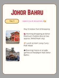 ๐ฒ๐พ Johor Bahru : Family Fun & Adventure ๐ข๐จโ๐ฉโ๐งโ๐ฆ