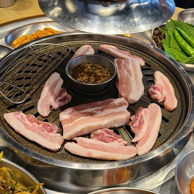 인천 영종도 맛집)쟁반집8292 - 하늘도시 고기집, 삼겹살 맛집