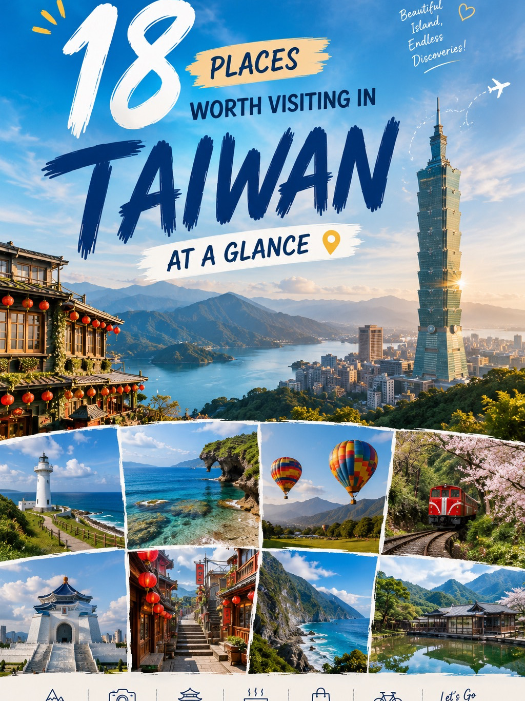 台湾を訪れる前に、これらの素晴らしい場所18選を保存しておきましょう🗾🏔️✨