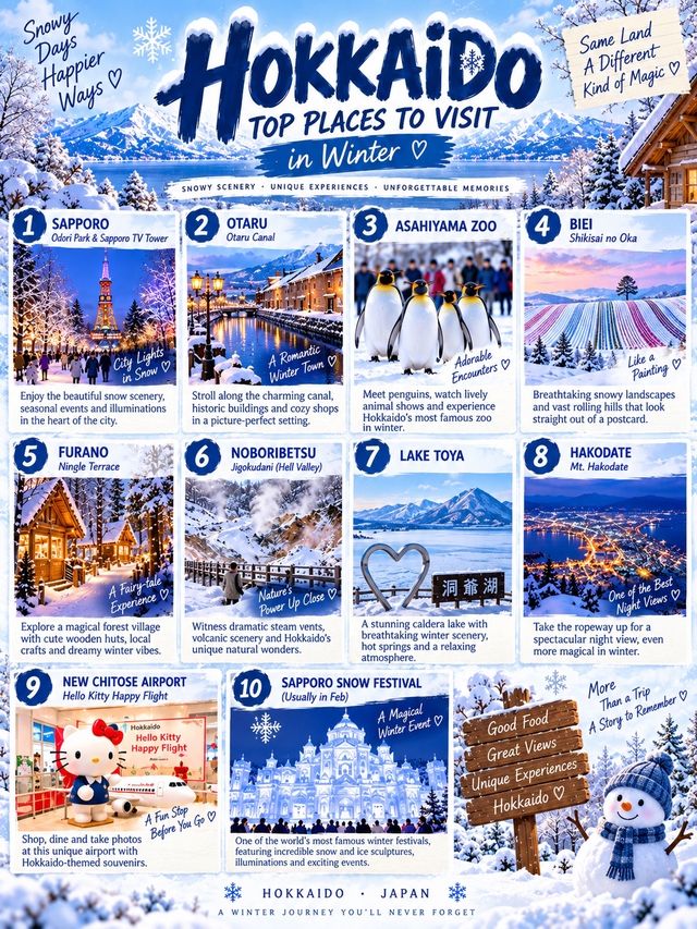 ❄️ Hokkaido in Winter | A Snowy Journey Through Japan ☃️🇯🇵