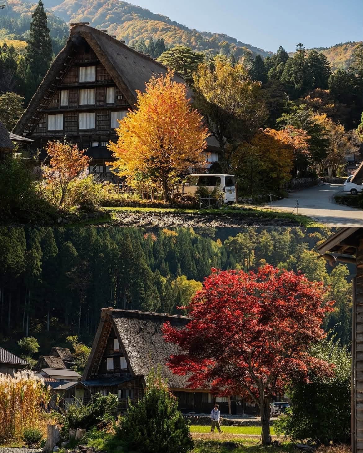 🍁🏡 Shirakawa-go in Autumn — A Fairytale Village Hidden in the Japanese Alps