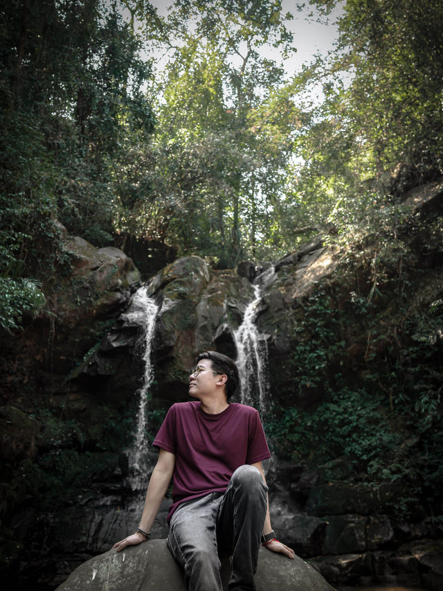 Enjoy the sound of nature @ Sapan Waterfall
