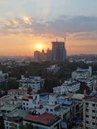 Sunset over Bengaluru from the 13th Floor