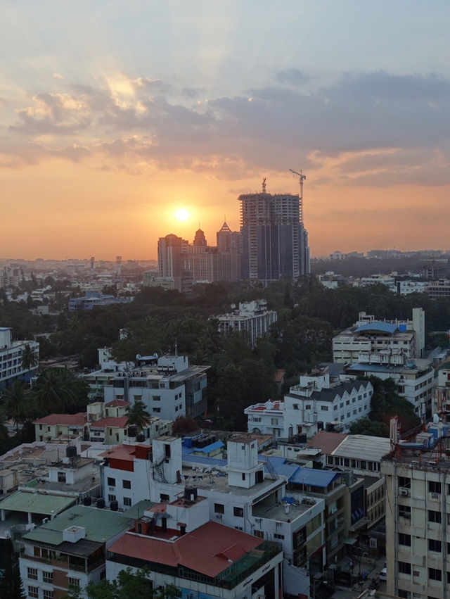 Sunset over Bengaluru from the 13th Floor