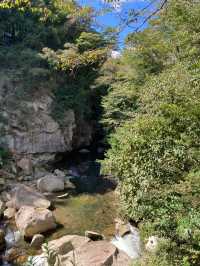 The beauty of a dynamic valley with a series of giant rocks and strange rocks