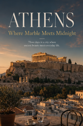Where Marble Meets Midnight - Athens feels awake even when it is still