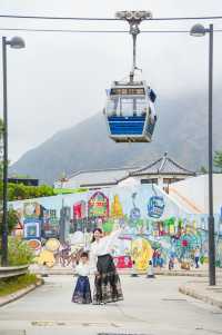 OMG在香港坐全景纜車跨越山海真的美哭了