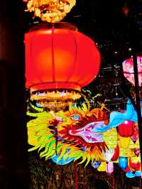 南京老門東，五彩繽紛龍燈，還有最大的生肖燈