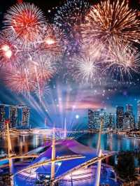 Marina Bay Garden Fireworks Singapore😍🇸🇬