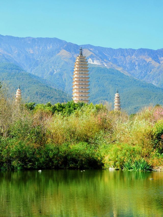 三塔倒影公園穿越千年的人間淨土